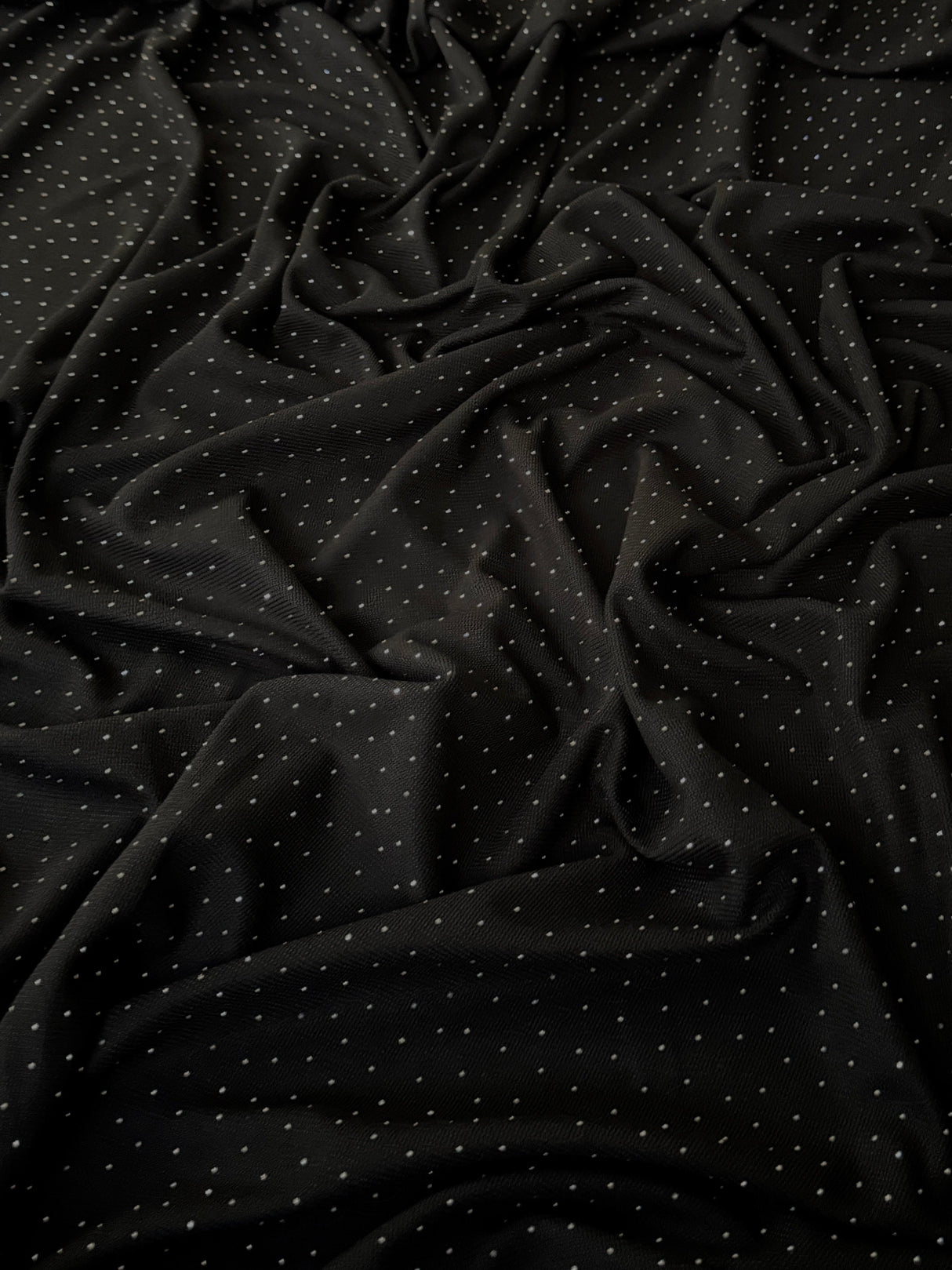Rhinestone Beaded Knit Black