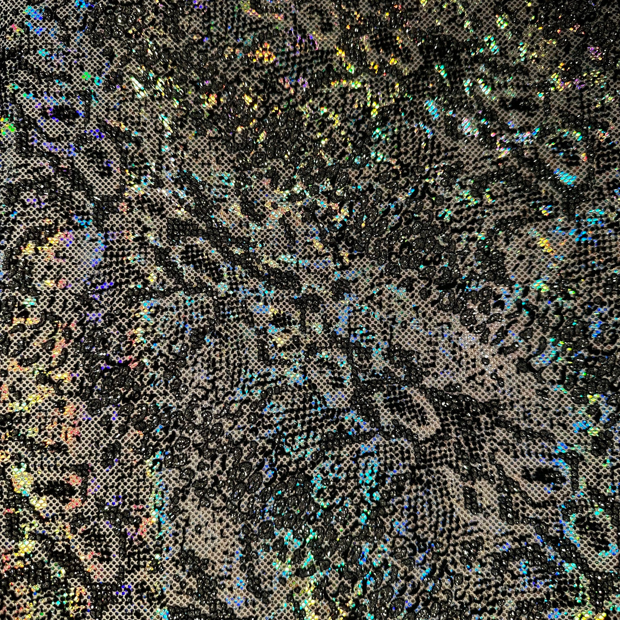 Hologram Snake 4-Way Stretch Nylon Spandex Fabric 60"