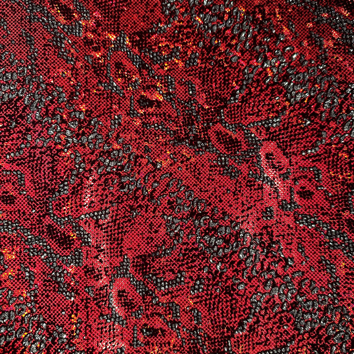 Hologram Snake 4-Way Stretch Nylon Spandex Fabric 60"