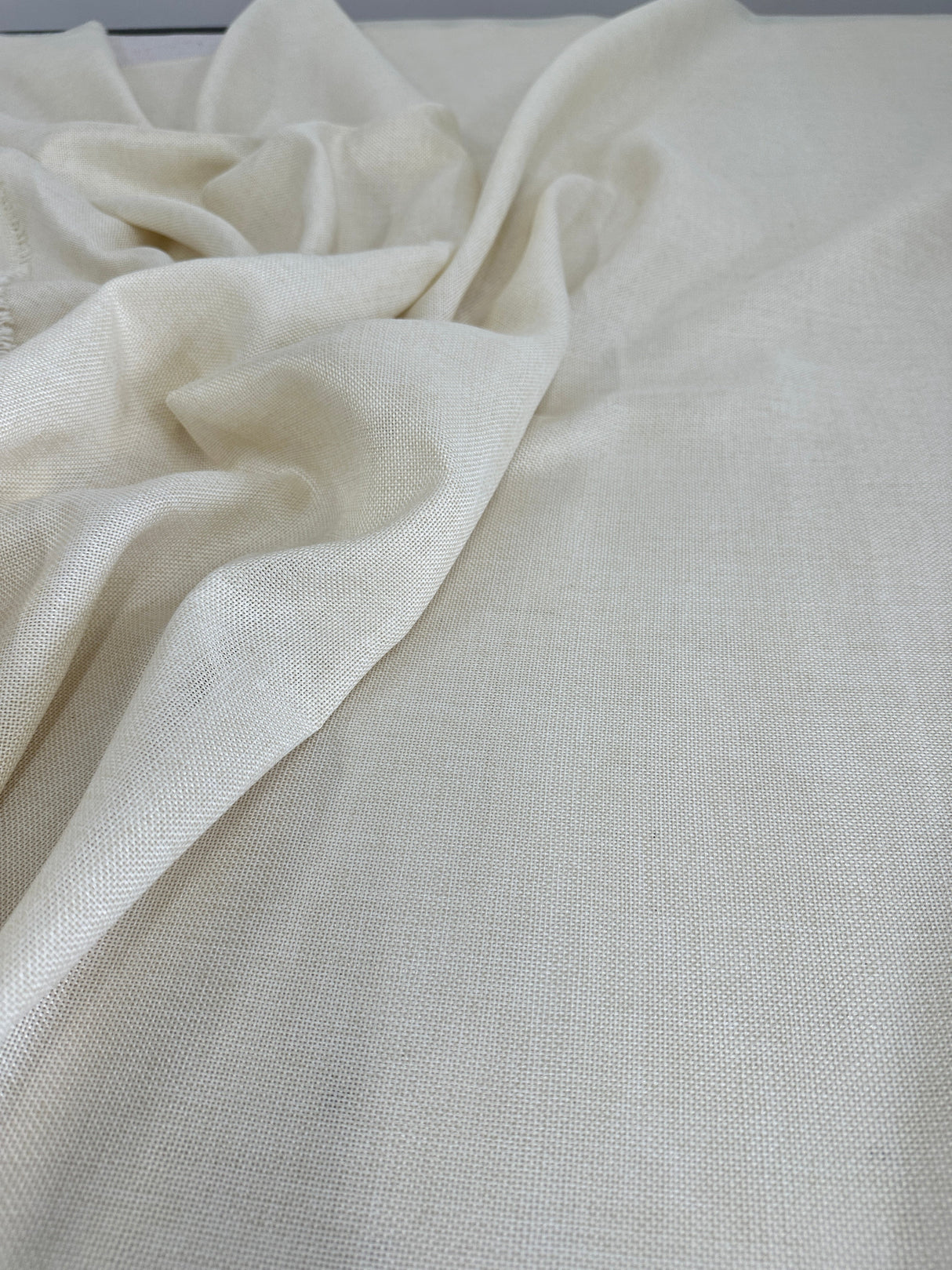 Ivory Faux Linen