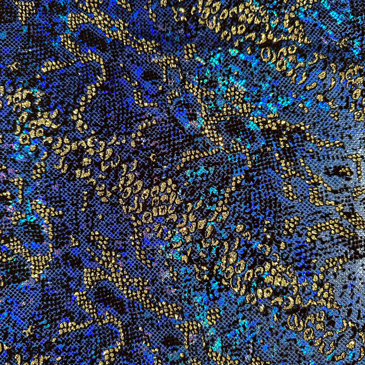Hologram Snake 4-Way Stretch Nylon Spandex Fabric 60"