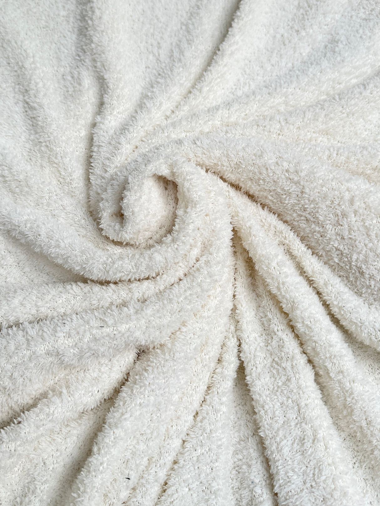 White Terry Cloth Knit