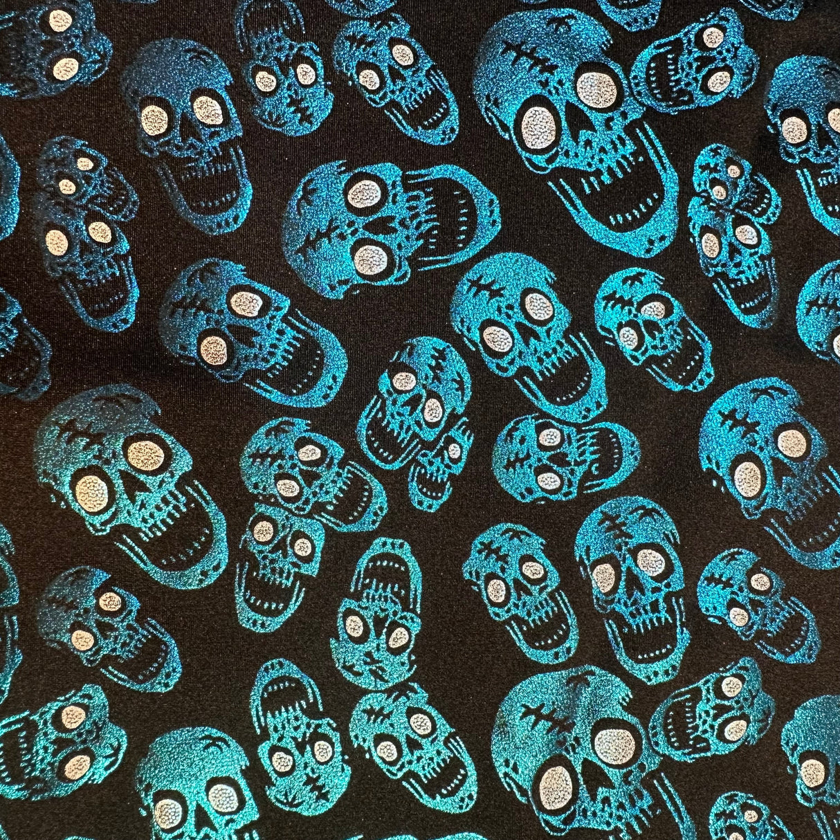 Nylon Spandex Skull Double Foil Stretch Fabric