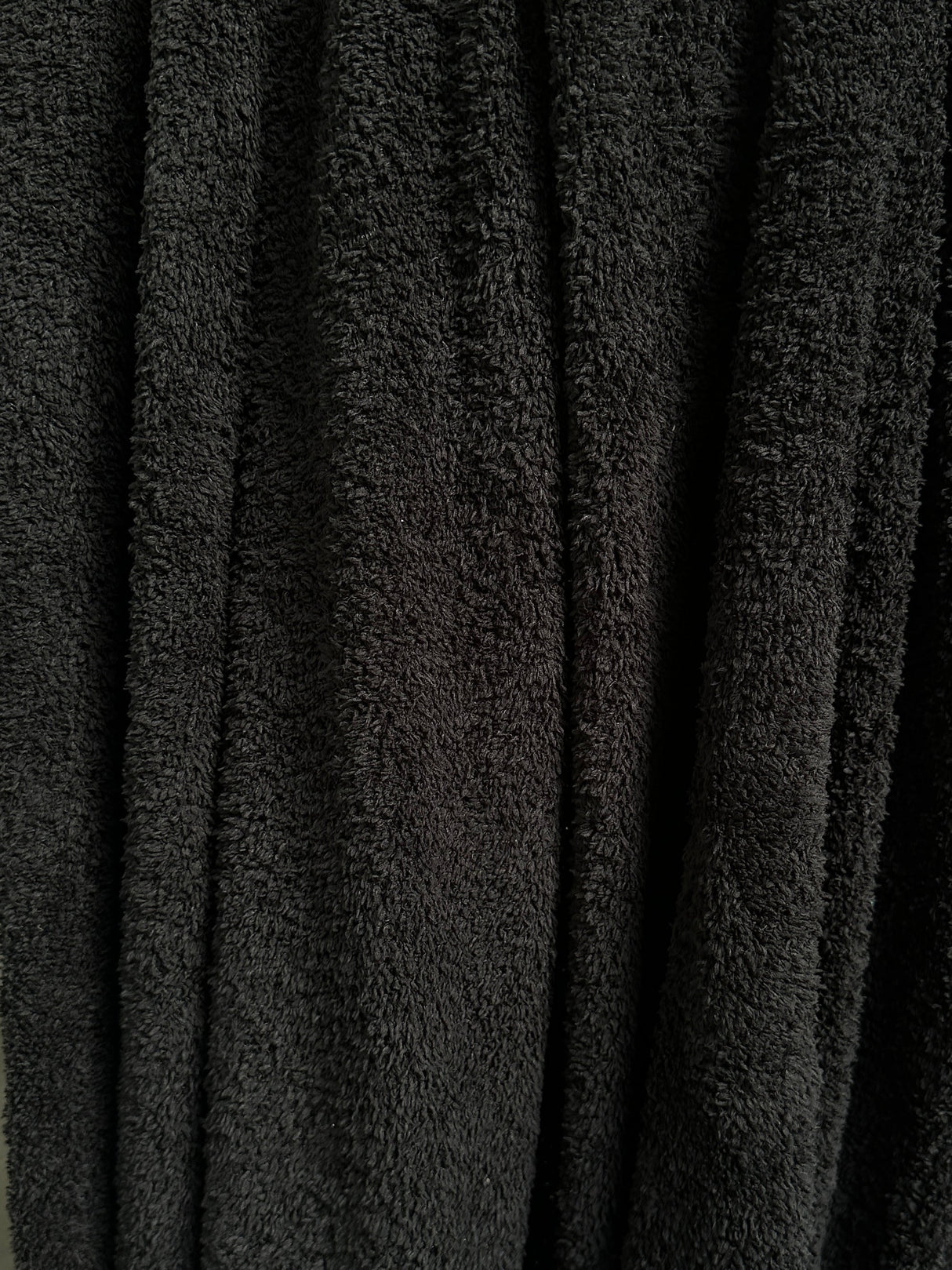 Black Terry Cloth Knit