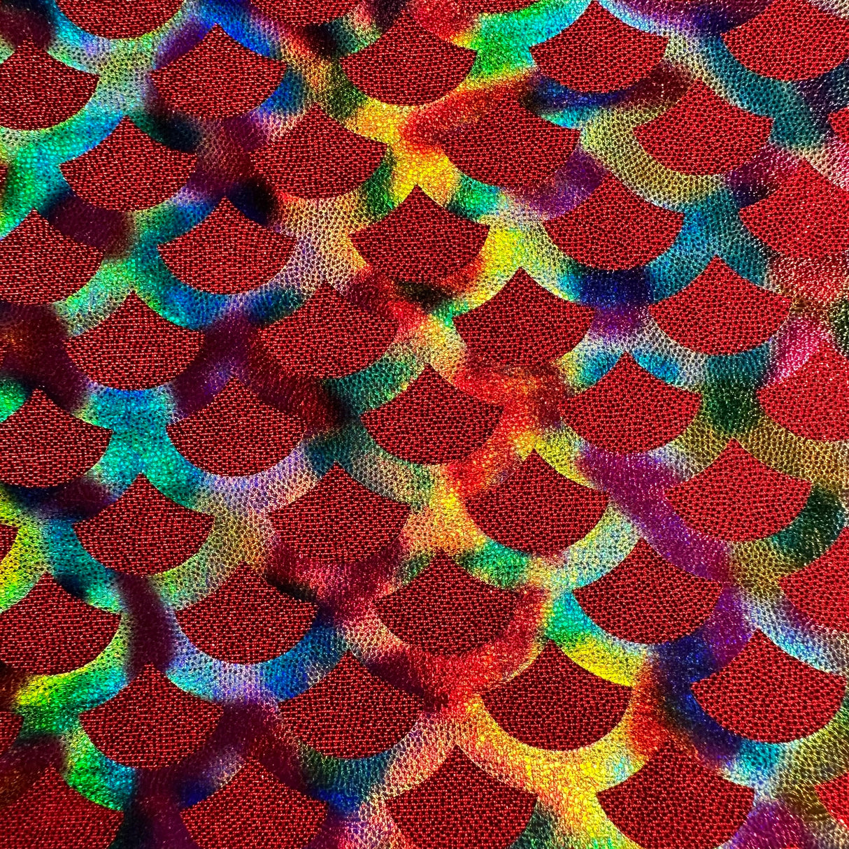Poly Spandex Rainbow Foggy Mermaid Fabric