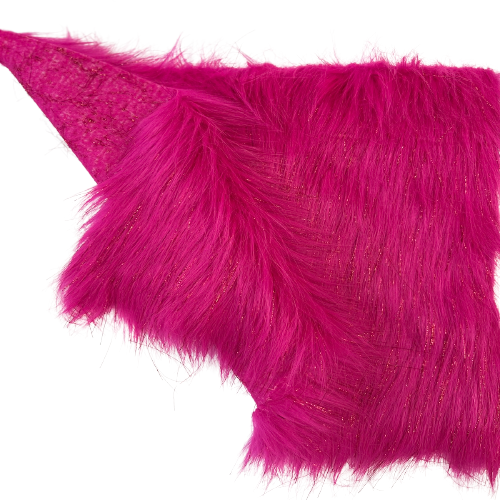 Tinsel Sparkle Glitter Long Pile Shaggy Faux Fur Fabric - 100 Percent Polyester Fabric, Multi Color, 60" Width, 2.5-3" Pile Length (1 Yard)