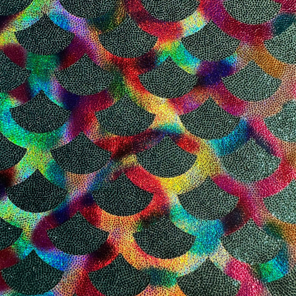 Poly Spandex Rainbow Foggy Mermaid Fabric
