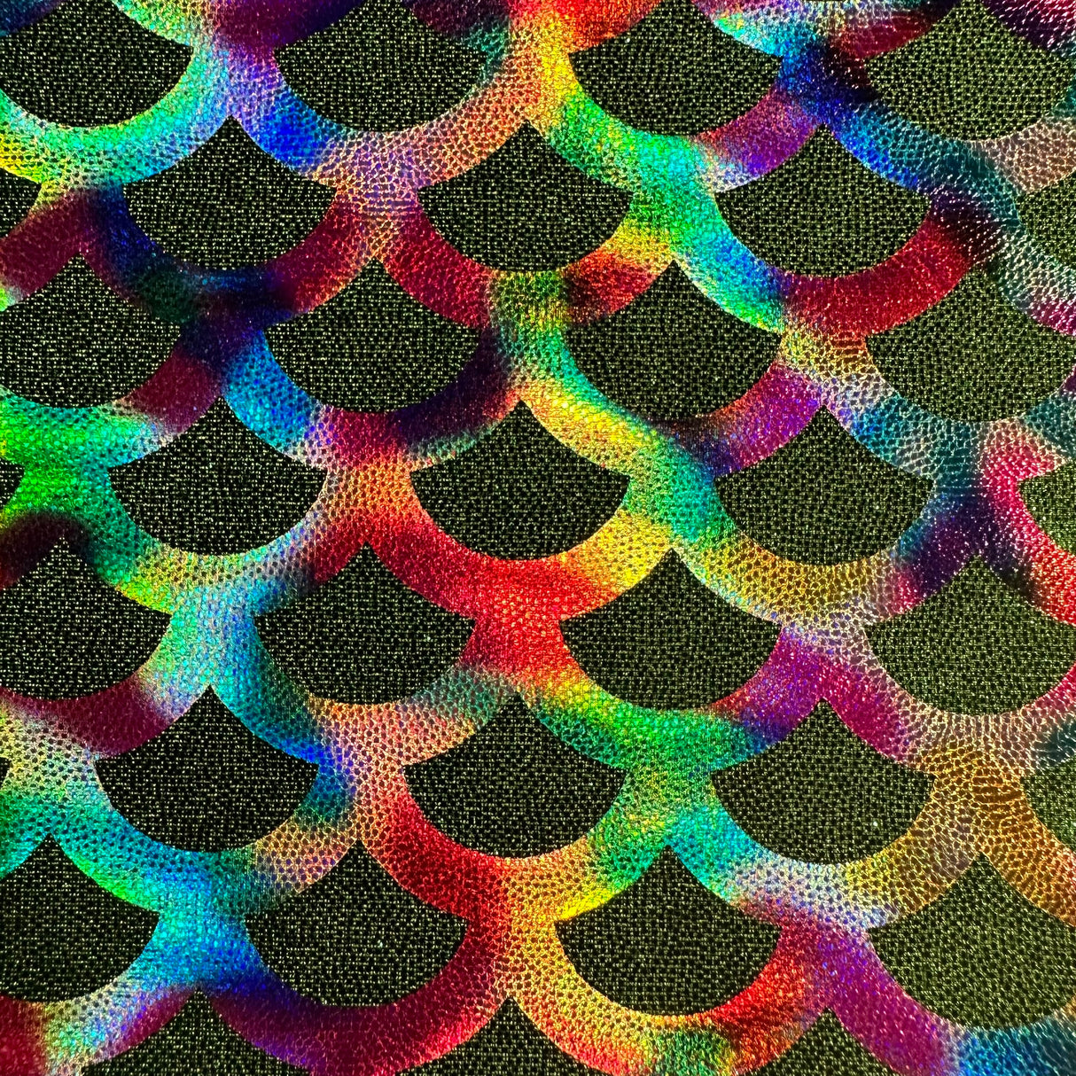 Poly Spandex Rainbow Foggy Mermaid Fabric