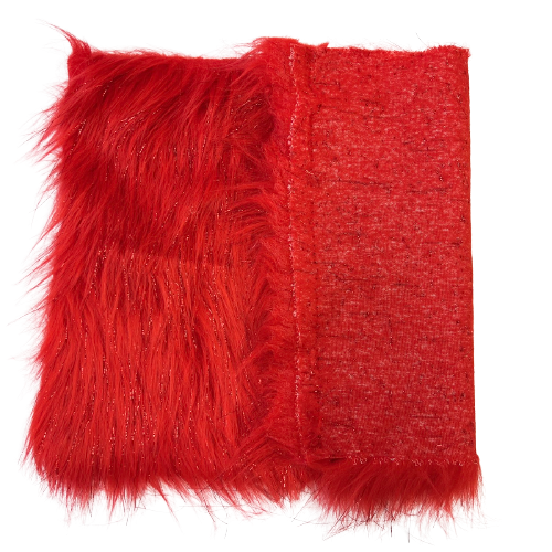 Tinsel Sparkle Glitter Long Pile Shaggy Faux Fur Fabric - 100 Percent Polyester Fabric, Multi Color, 60" Width, 2.5-3" Pile Length (1 Yard)