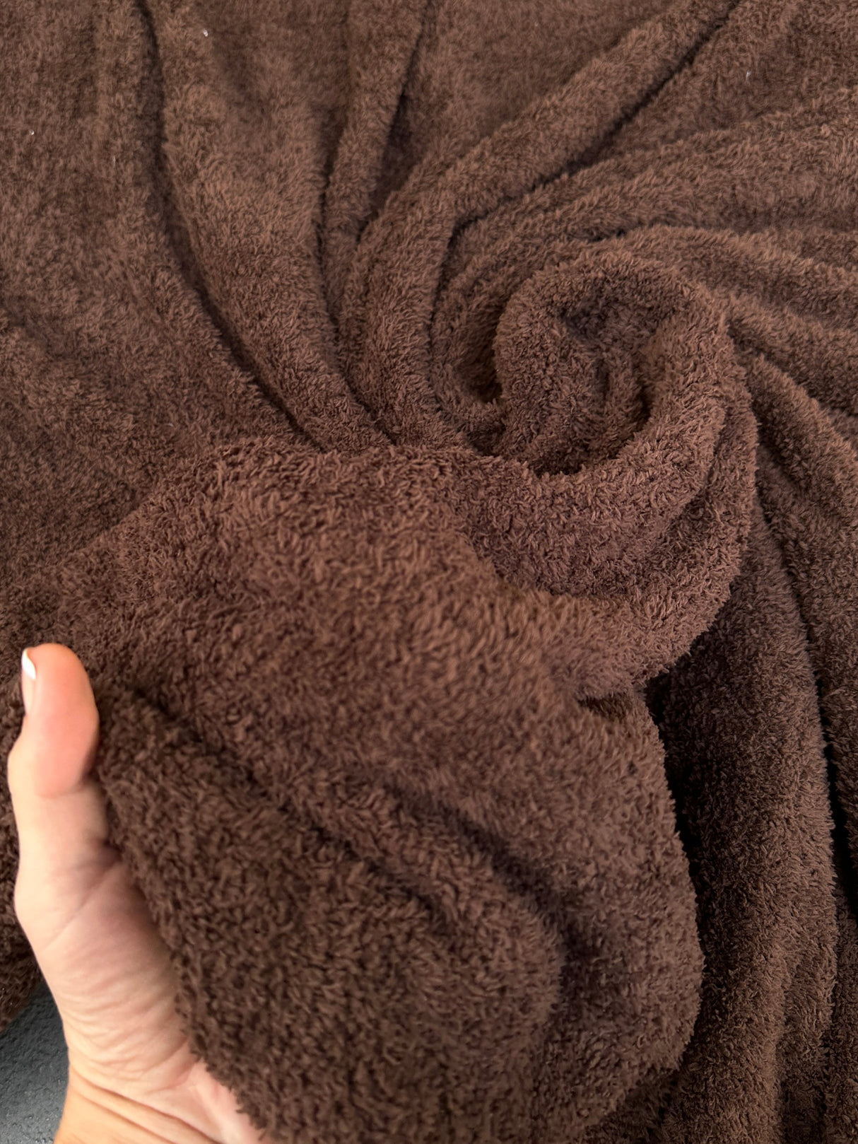 Brown Terry Cloth Knit