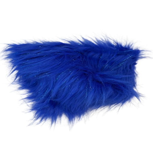 Tinsel Sparkle Glitter Long Pile Shaggy Faux Fur Fabric - 100 Percent Polyester Fabric, Multi Color, 60" Width, 2.5-3" Pile Length (1 Yard)