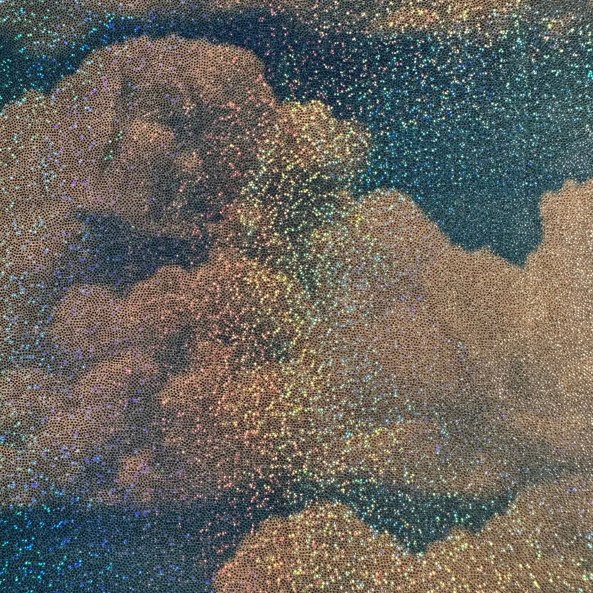 Nylon Spandex Cloud Hologram Fabric