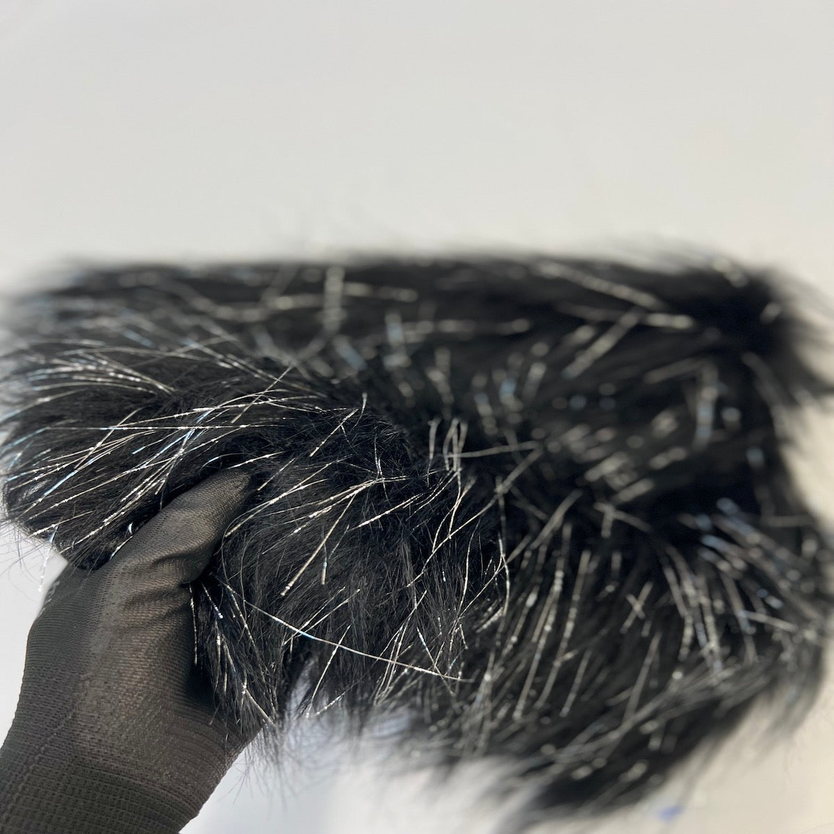 Tinsel Sparkle Glitter Long Pile Shaggy Faux Fur Fabric - 100 Percent Polyester Fabric, Multi Color, 60" Width, 2.5-3" Pile Length (1 Yard)