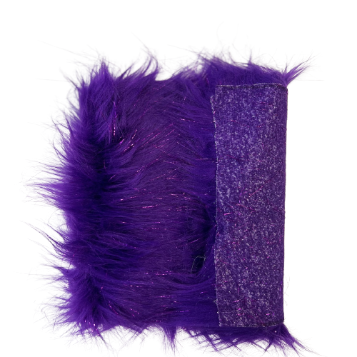 Tinsel Sparkle Glitter Long Pile Shaggy Faux Fur Fabric - 100 Percent Polyester Fabric, Multi Color, 60" Width, 2.5-3" Pile Length (1 Yard)