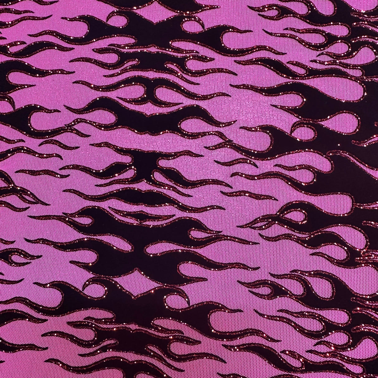 Glitter Mesh Fabric 4-Way Stretch Nylon Spandex