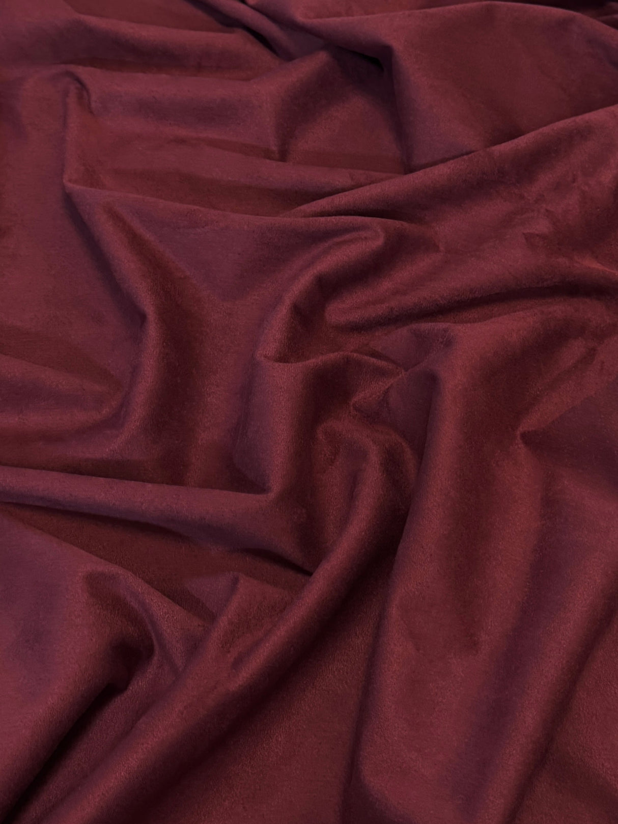 Burgundy 4-Way Stretch Techno Suede