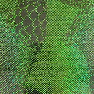 Foil Abstract Animal Shattered Glass Fabric