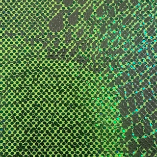 Foil Abstract Animal Shattered Glass Fabric