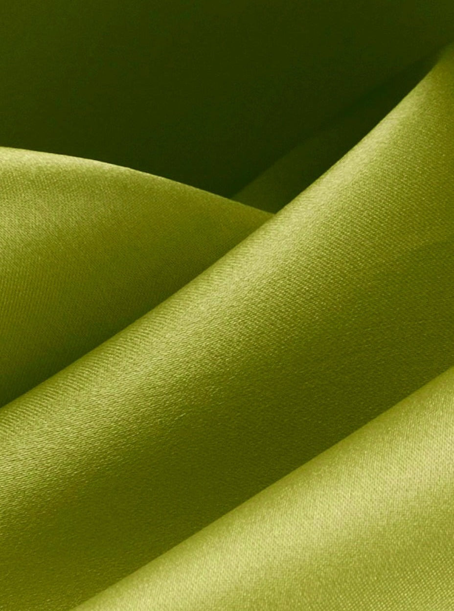 Pesto Green Satin