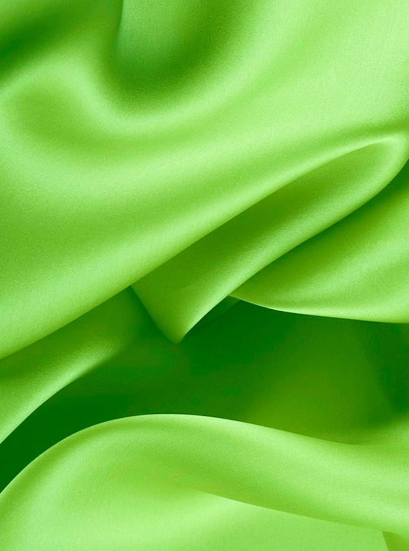 Lime Green Satin