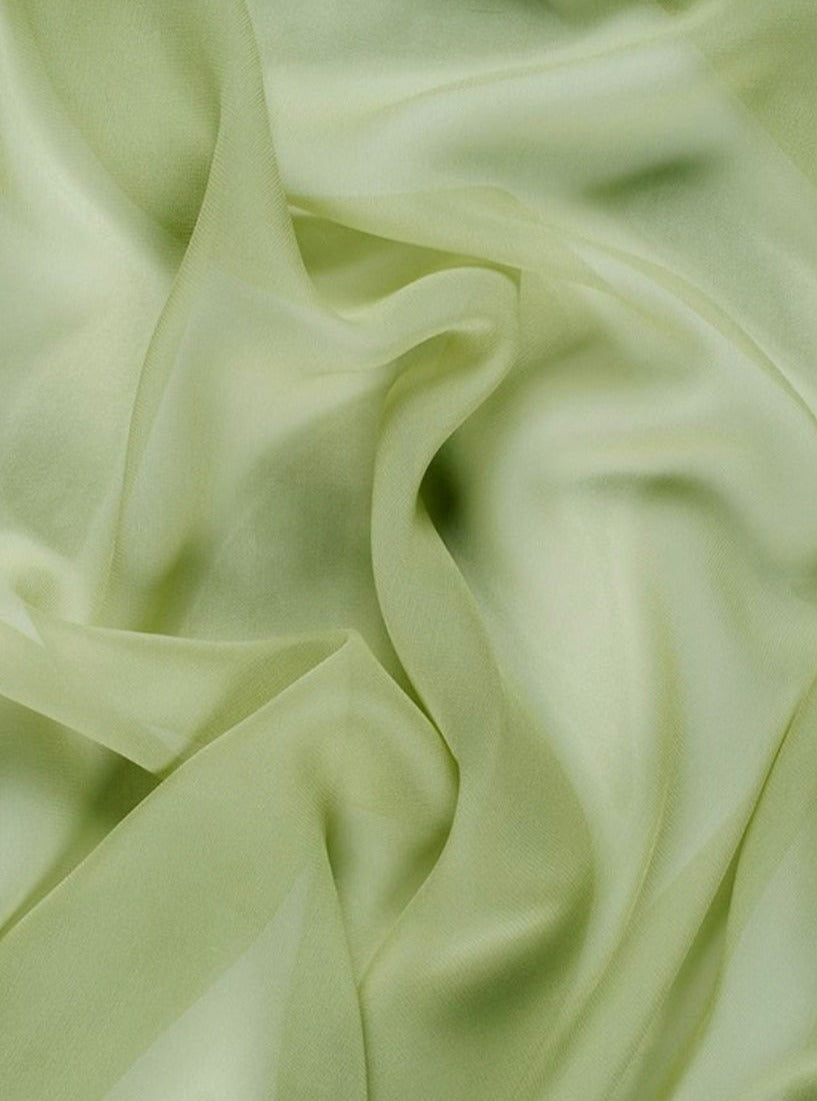 Sheer Sage Green Chiffon