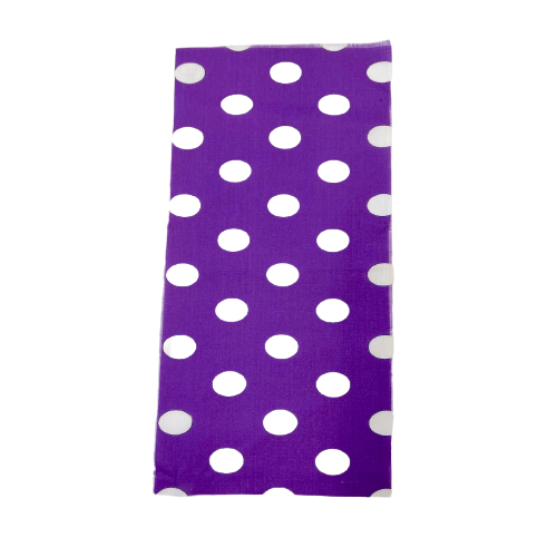 Big Polka Dot Printed Poly Cotton Fabric - 65% Cotton 35% Polyester, 1" Polka Dots, 59" Width (1 Yard)