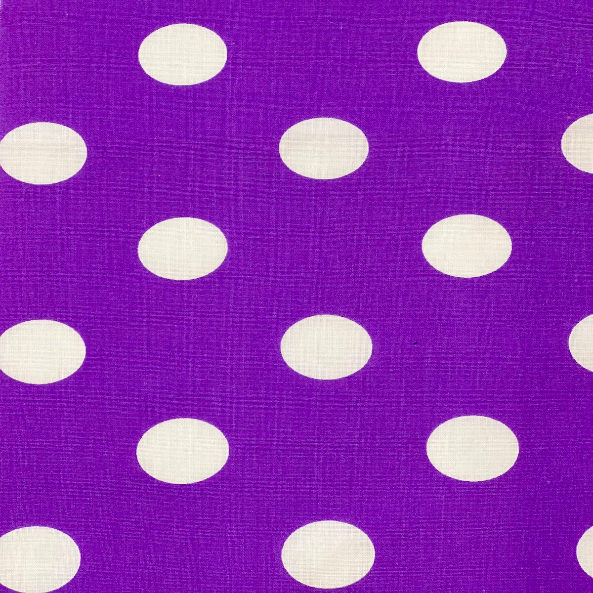 Big Polka Dot Printed Poly Cotton Fabric - 65% Cotton 35% Polyester, 1" Polka Dots, 59" Width (1 Yard)