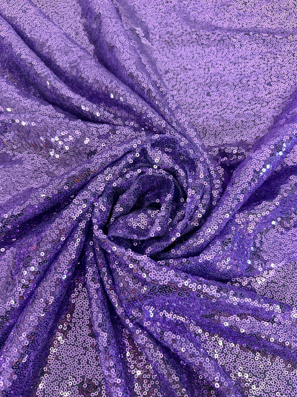 Stretch Sequin on Mesh Lavender
