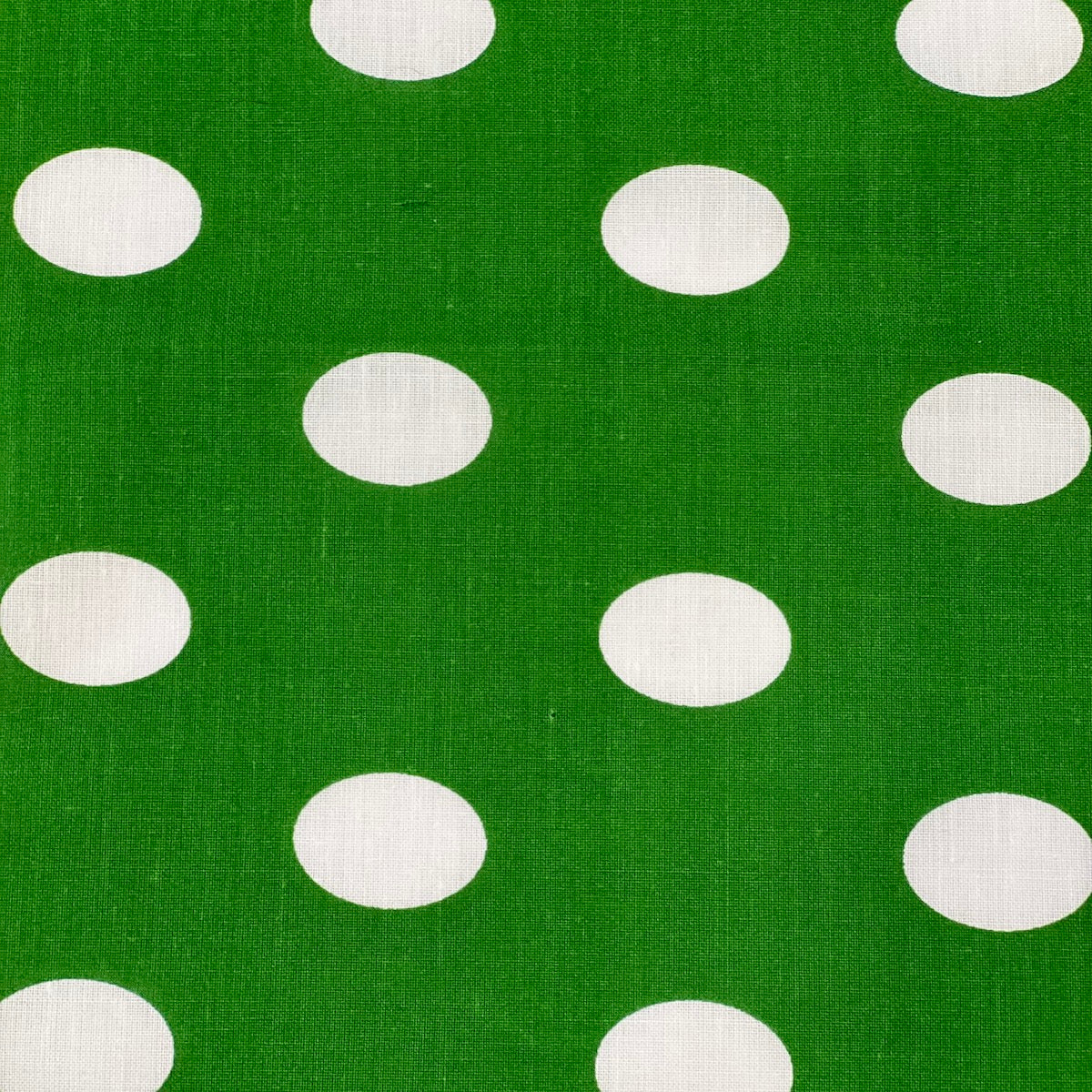 Big Polka Dot Printed Poly Cotton Fabric - 65% Cotton 35% Polyester, 1" Polka Dots, 59" Width (1 Yard)