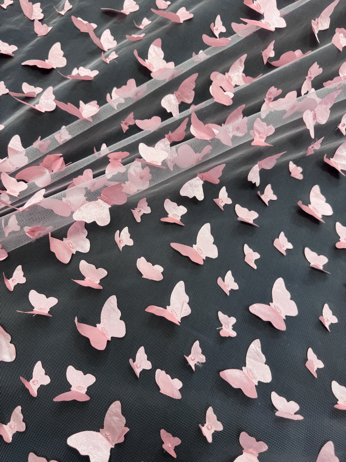 3D Butterfly Lace in Blush Pink