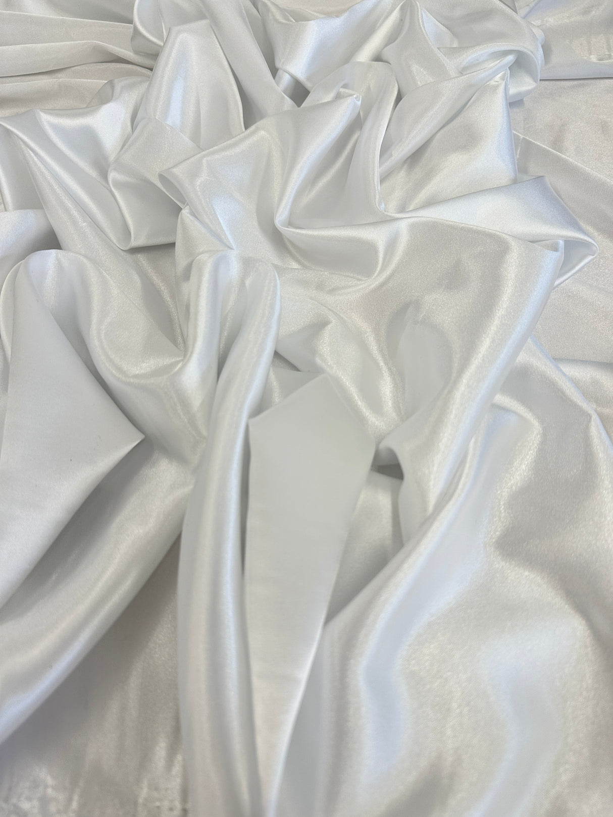 Off White Luxury Silky Stretch Satin