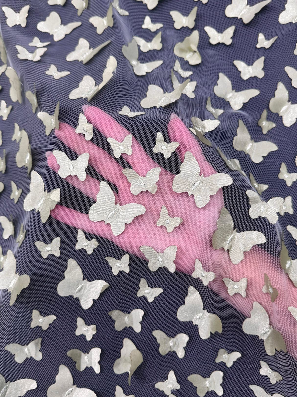 3D Butterfly Lace Pistachio
