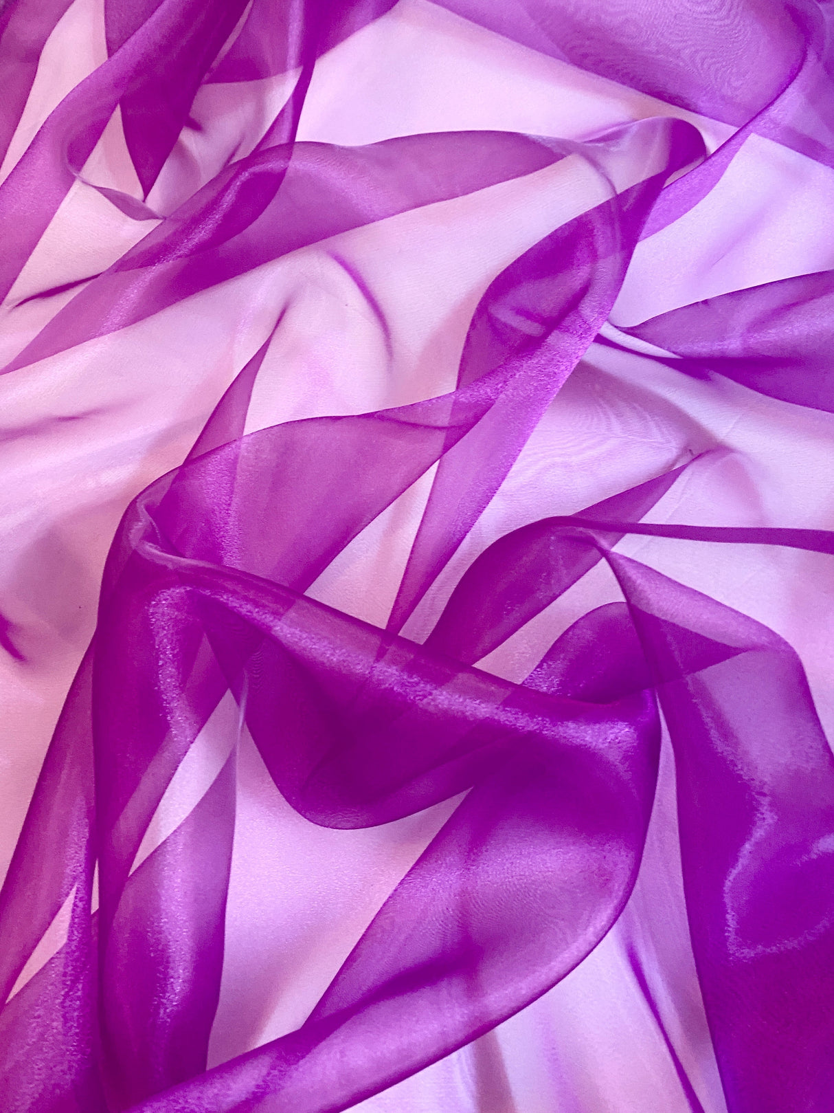 Magenta Crystal Organza