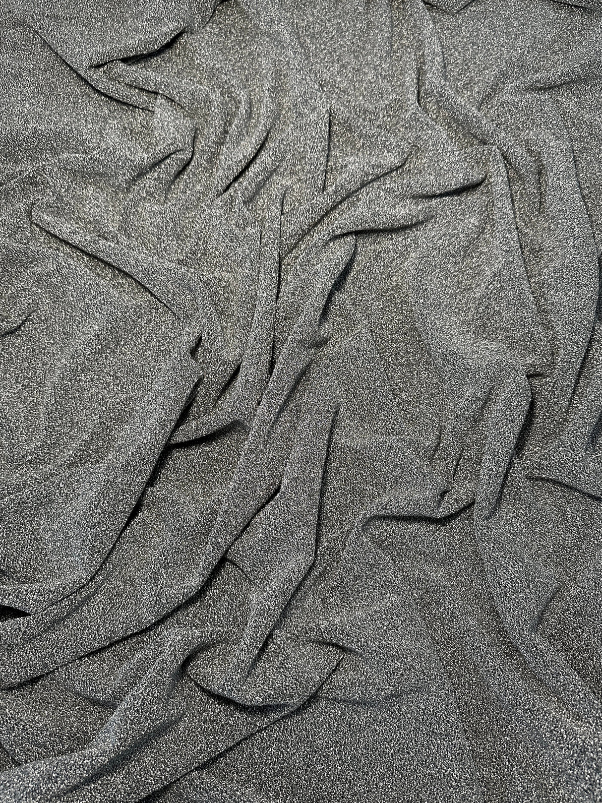 Silver Glitter Lurex Jersey