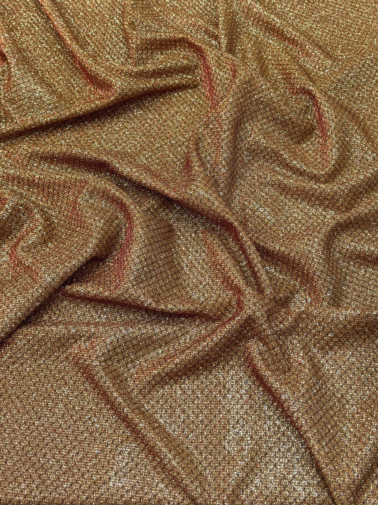 Shimmery Lurex Brocade Antique Gold