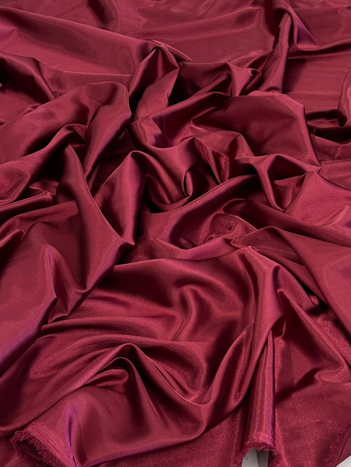 Burgundy Luxury Silky Stretch Satin
