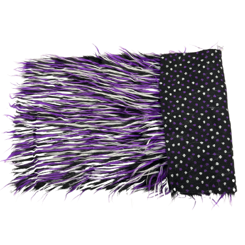 Faux Fur Fabric Three Spike Shaggy Colorful