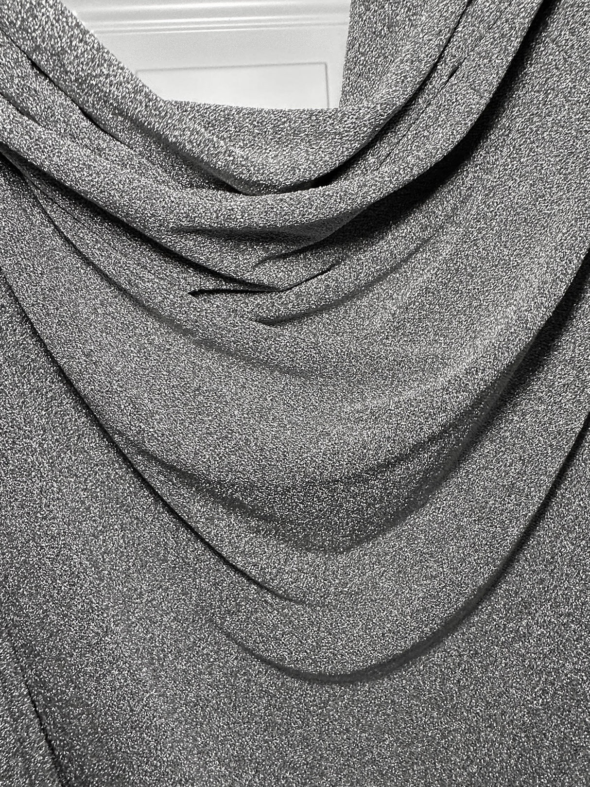 Silver Glitter Lurex Jersey