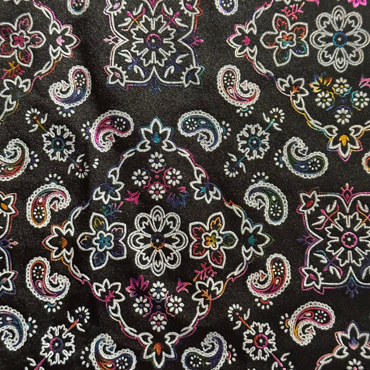 Nylon Spandex Fabric Bandana Foil 60"