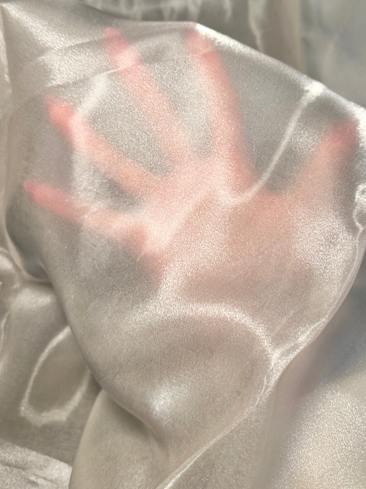 Liquid Shimmery Organza Ivory