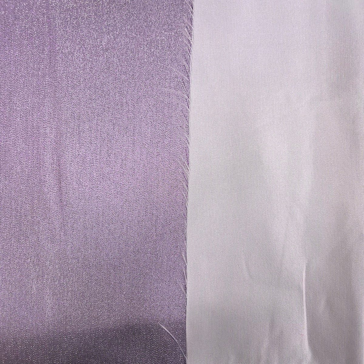 Iridescent Glitter Lurex Faux Satin Polyester Fabric - Lavender, Pink, Gold, Rose Gold, Silver Accent, 58" Width (1 Yard)
