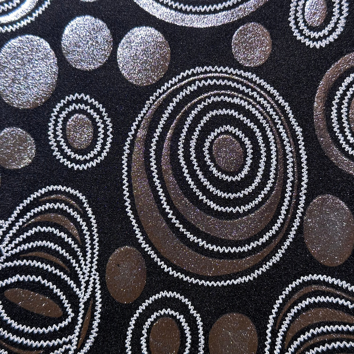 Nylon Spandex Galaxy Foiled Fabric 60"