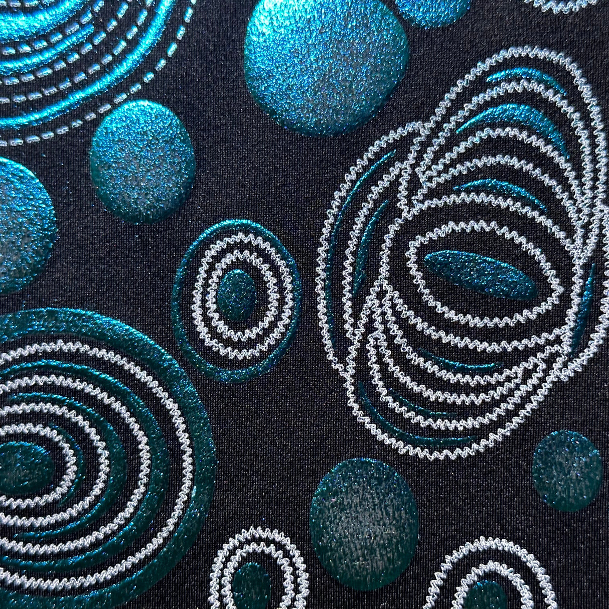 Nylon Spandex Galaxy Foiled Fabric 60"