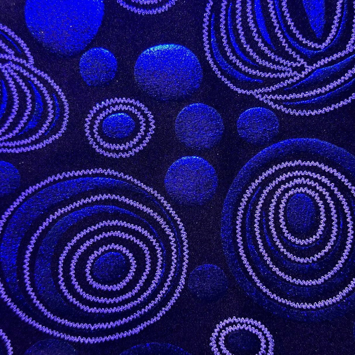 Nylon Spandex Galaxy Foiled Fabric 60"