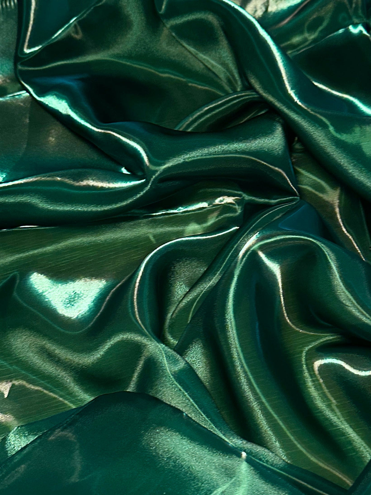 Liquid Shimmery Organza Diamond Green