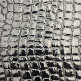 Mirror Vinyl Embossed Animal Print Fabric 60"