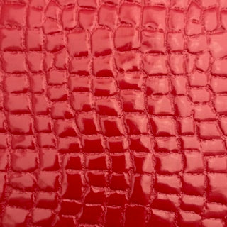 Mirror Vinyl Embossed Animal Print Fabric 60"