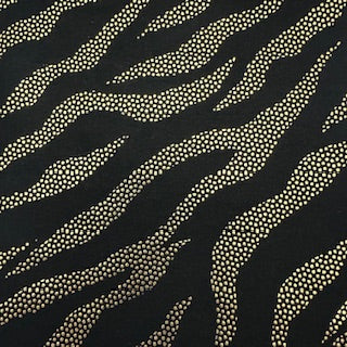 Zebra Foil Bubble Dot Stretch Fabric