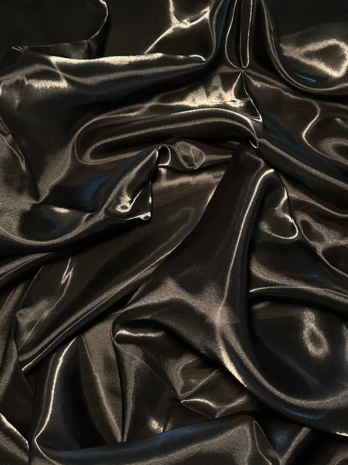 Liquid Shimmery Organza Black