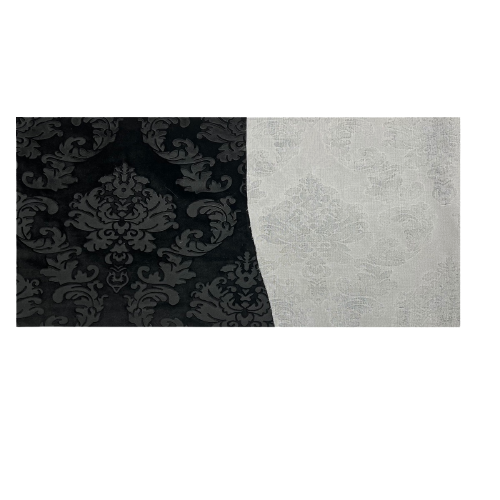Damask Embossed Velvet Fabric - Damask Pattern, 55" Width, 100% Polyester (1 Yard)